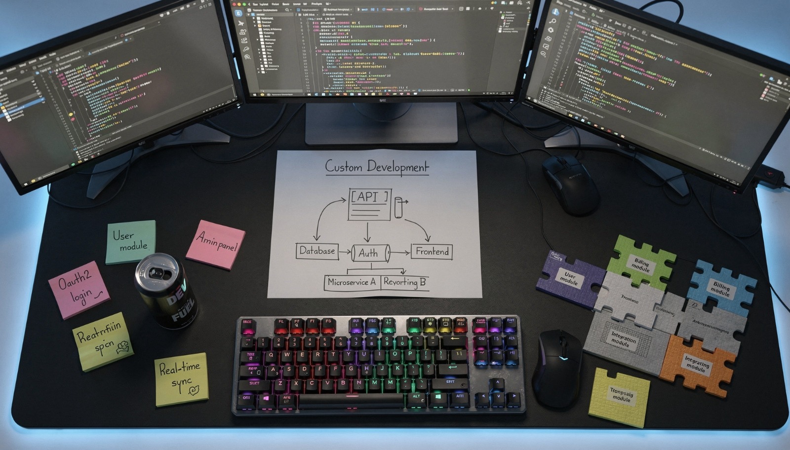 Développement sur mesure