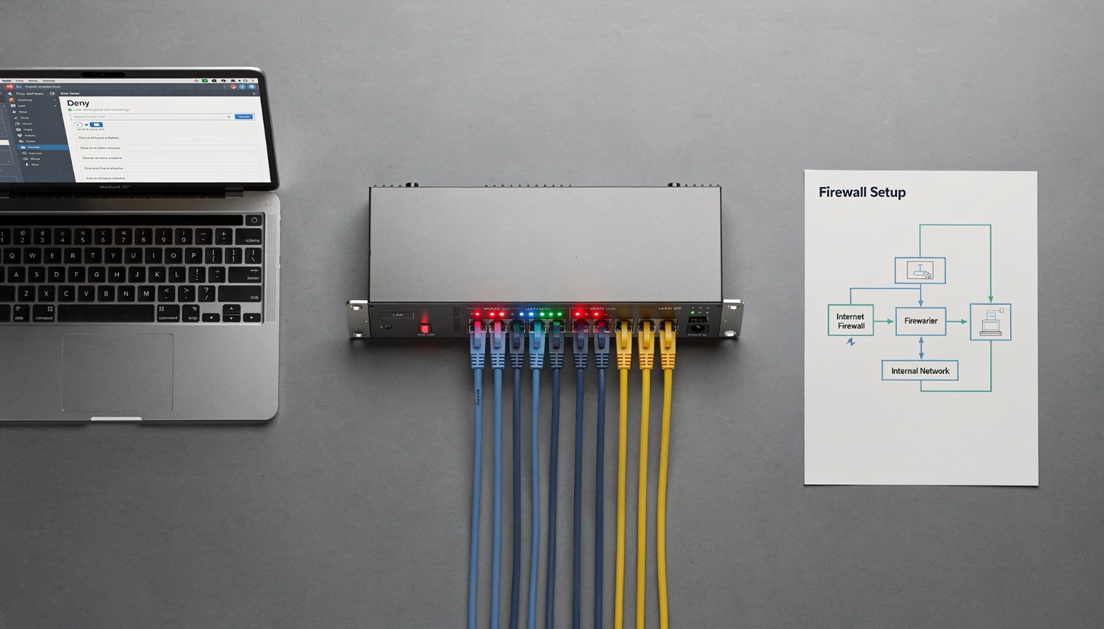 Mise en place firewall
